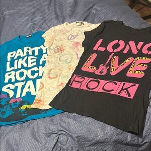 Three shirts size small